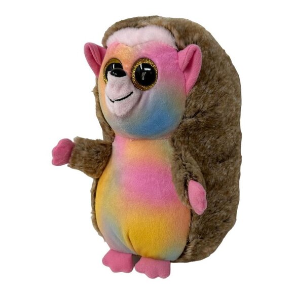 Ty Beanie Boos PINECONE Hedgehog 9in  Walgreens Exclusive Rainbow Buddy Plush - Picture 14 of 15